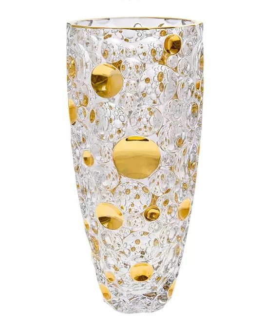 LIS vaas  - gold circles