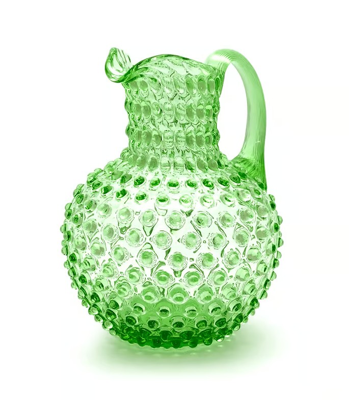 Hobnail jug  LICHT GROEN