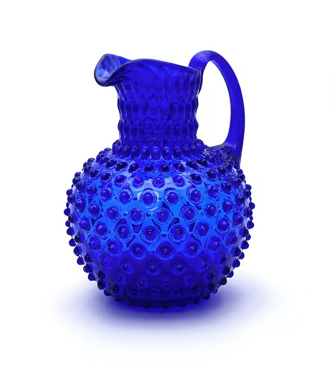 Hobnail jug DONKER BLAUW