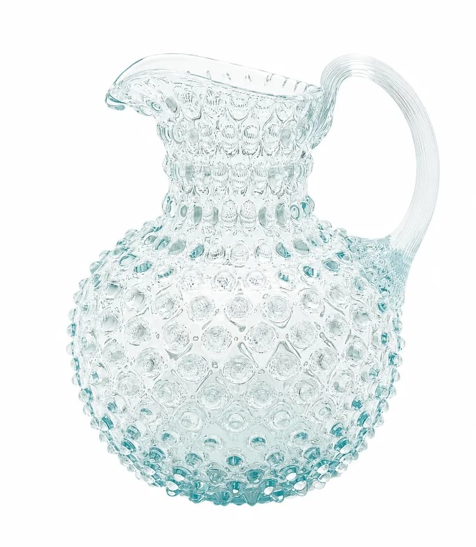 Hobnail jug  HEEL LICHT BLAUW SMOKE