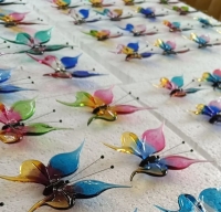 Vlinders van glas groot