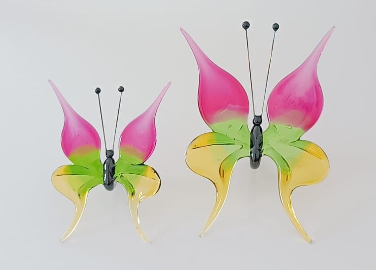 Vlinders van glas groot